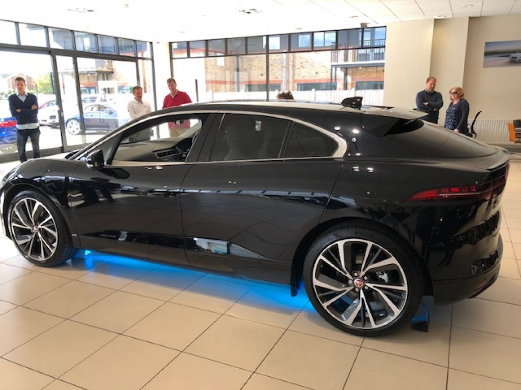 jaguar ipace electric car side