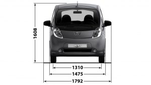 peugeot ion width